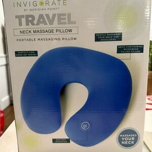 Invigorate by Meridian Point Neck Massage Pillow Travel NEW